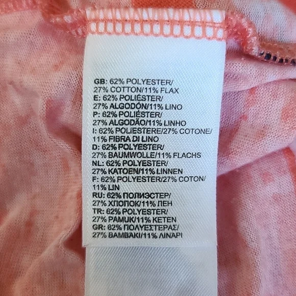 The North Face Shirt Size Small Orange Striped - Picture 4 of 4